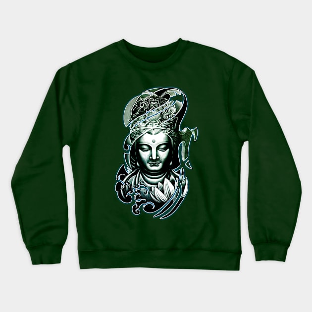 Buddha Style Crewneck Sweatshirt by HigherSelfSource